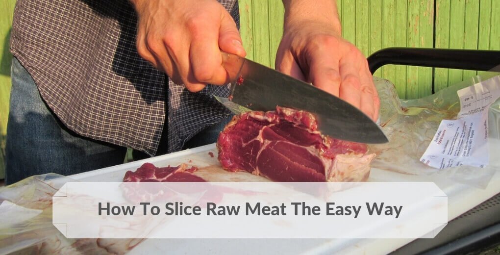 Slicing raw meat