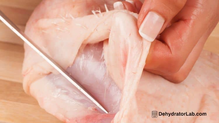Removing Chicken Skin