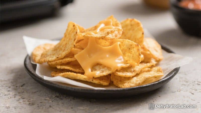 Air Fryer Cheese Chips