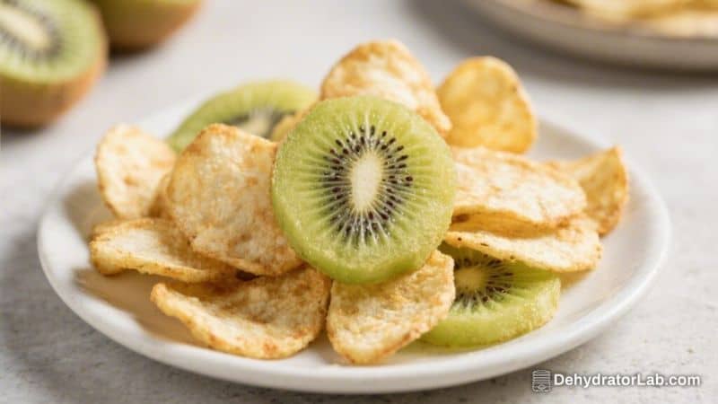 Air Fryer Kiwi Chips