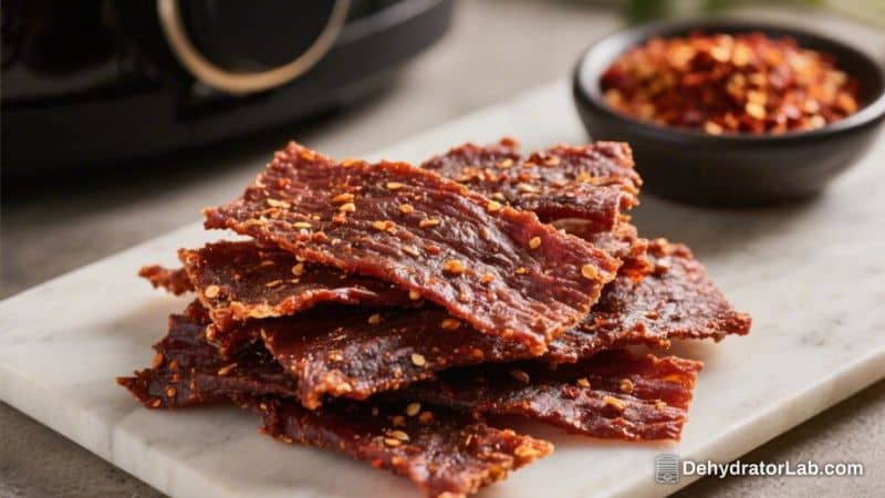 Air Fryer Spicy Beef Jerky