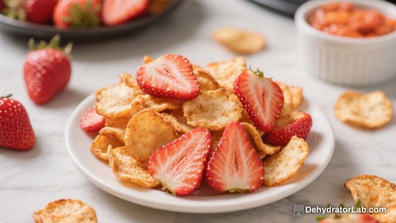 Air Fryer Strawberry Chips