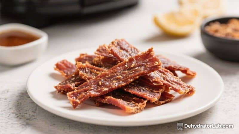 Air Fryer Turkey Jerky No Sugar – Simple, Clean, High-Protein Snack