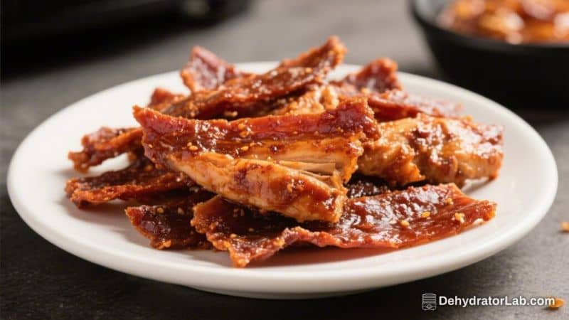 Air Fryer BBQ Chicken Jerky