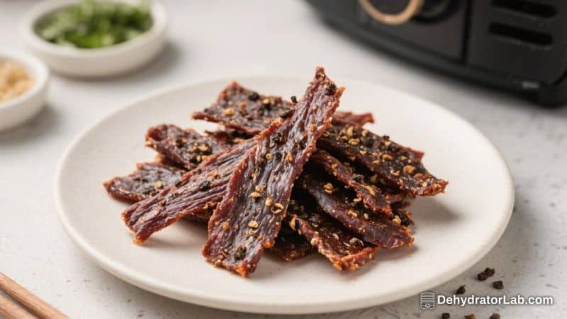 Air Fryer Black Pepper Jerky – Bold, Savory, and Surprisingly Simple