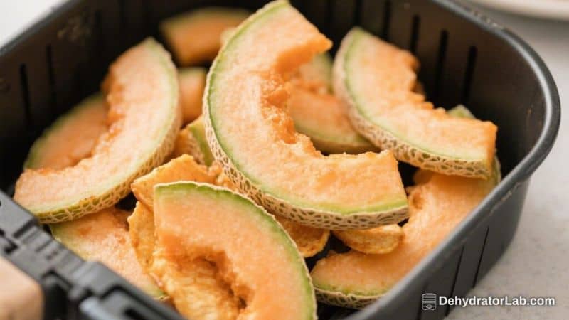 Air Fryer Cantaloupe Chips – Light, Crisp, and Naturally Sweet