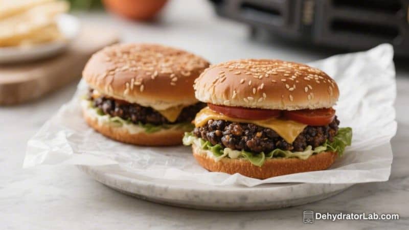 Air Fryer Frozen Black Bean Burgers – Quick, Crispy, and Satisfying