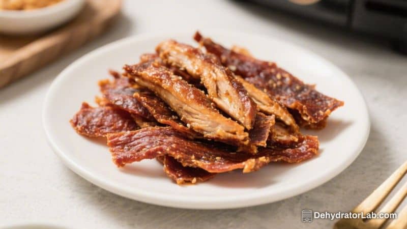 Air Fryer Smoky Chicken Jerky