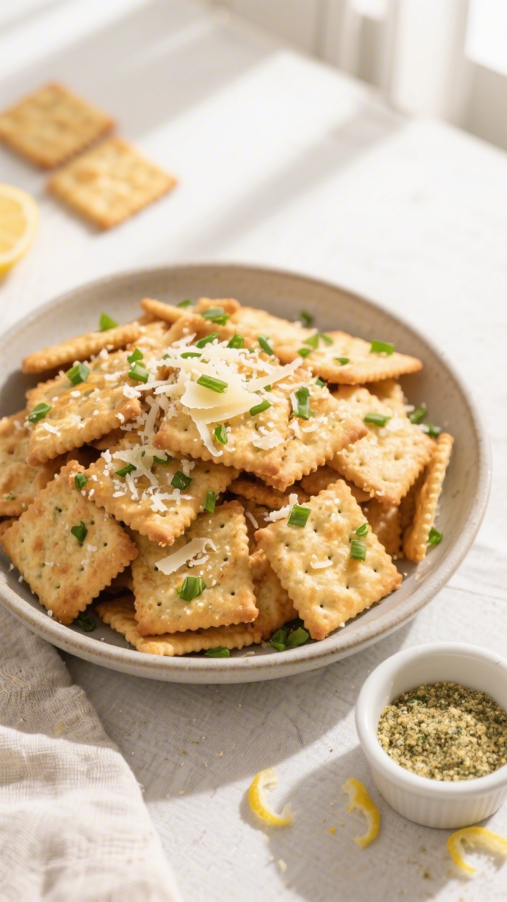 Tasty top-view final presentation: overhead shot of a wide, shallow bowl piled high with Air Fryer R