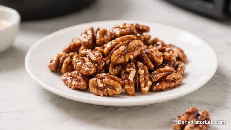 Air Fryer Candied Walnuts