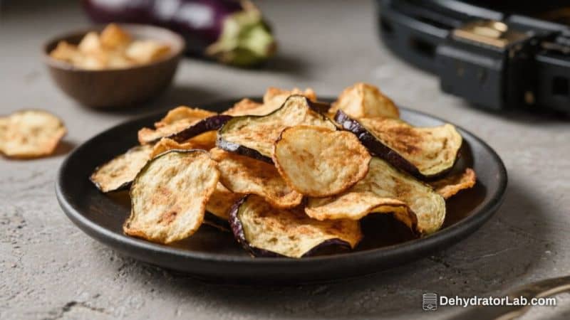 Air Fryer Eggplant Chips
