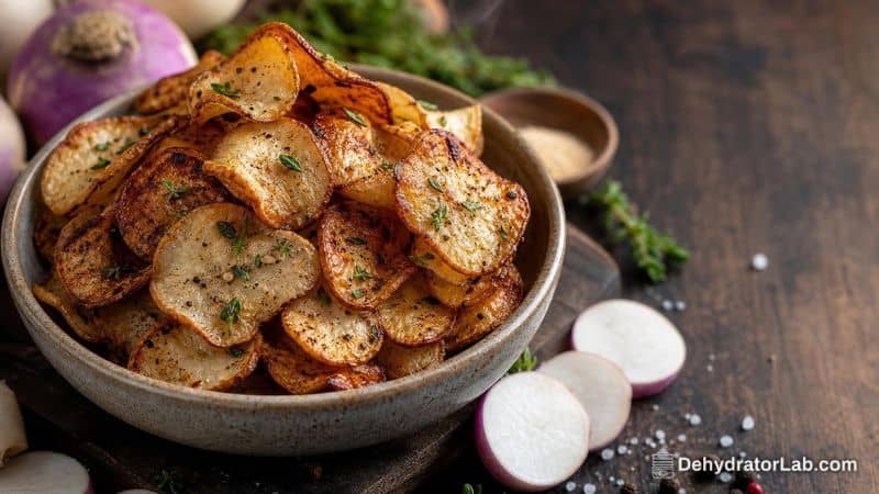 Air Fryer Turnip Chips