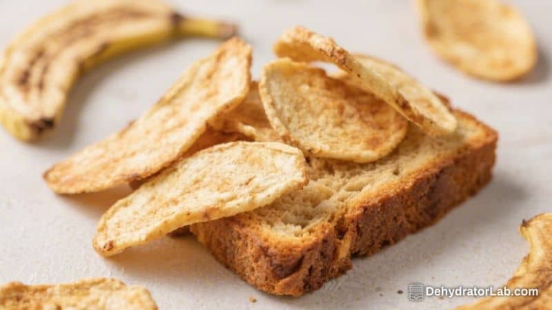 Dehydrated Banana Bread Chips