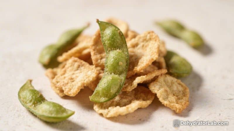 Dehydrated Edamame Crisps