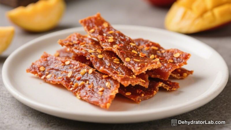 Spicy Mango Jerky – Sweet, Tangy, and Fiery Snack