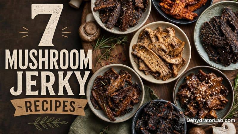 7 Mushroom Jerky Recipes to Make in Your Dehydrator: Quick Crunchers