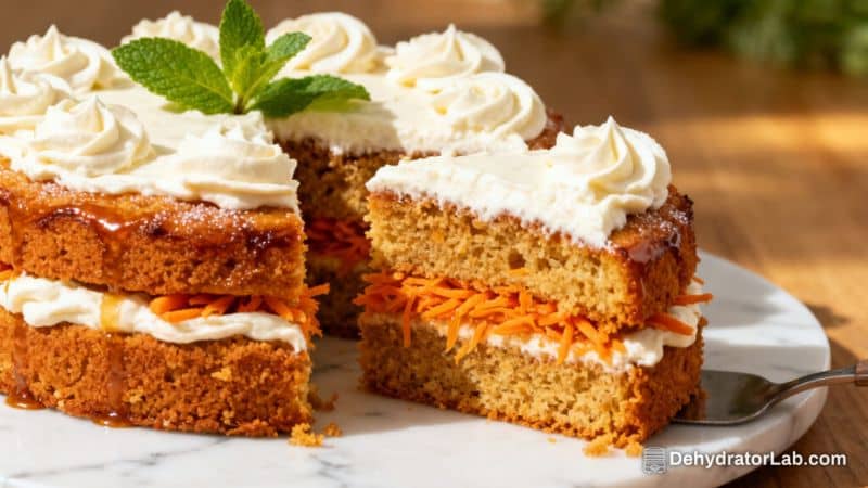 Air Fryer Carrot Cake With Cream Cheese Frosting