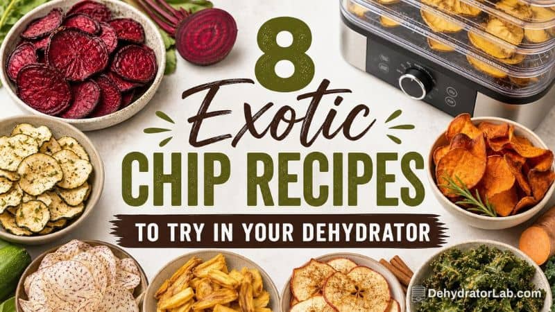 8 Exotic Chip Recipes to Try in Your Dehydrator (Taro + Lotus Root + Cassava & More) Crunch Edition
