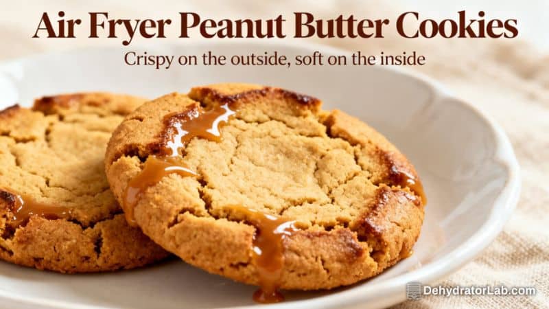 Air Fryer Peanut Butter Cookies