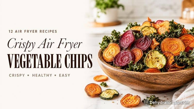 12 Air Fryer Vegetable Chip Recipes That Come Out Perfectly Crispy: Crispy Veggie Snacking