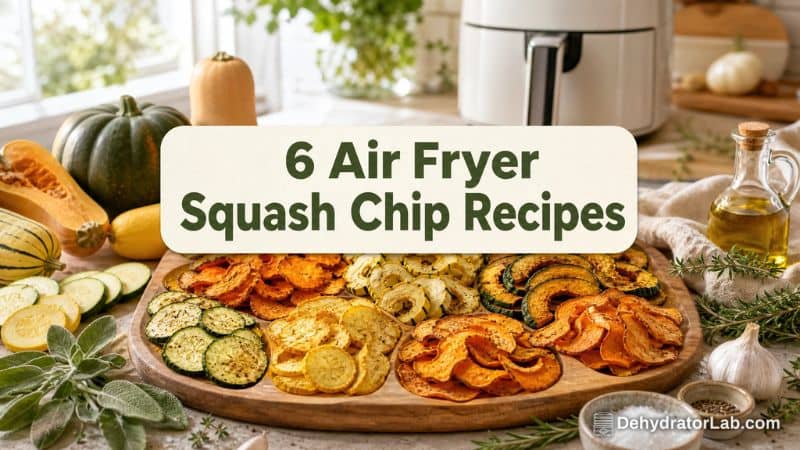 Cozy Crunch: 6 Air Fryer Squash Chip Recipes for Fall Snacking