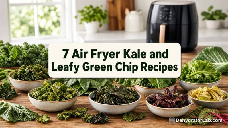 7 Air Fryer Kale and Leafy Green Chip Recipes