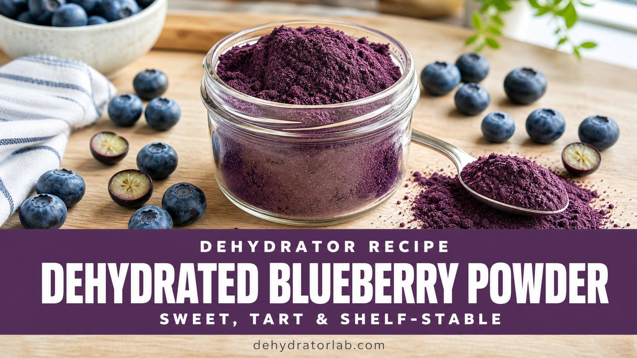 Dehydrated Blueberry Powder – A Bright, Antioxidant-Rich Pantry Boost