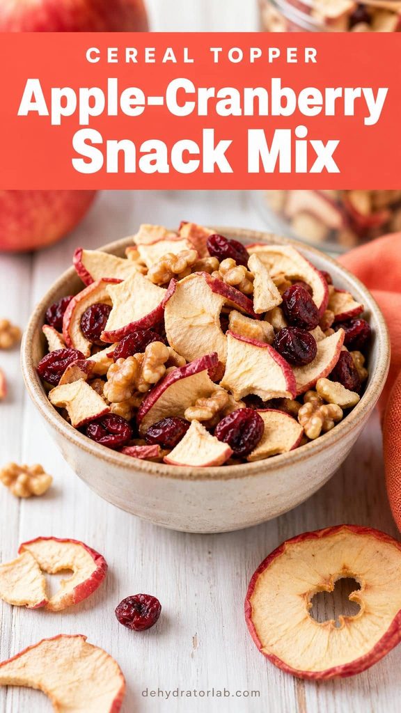 apple cranberry dehydrated snack mix