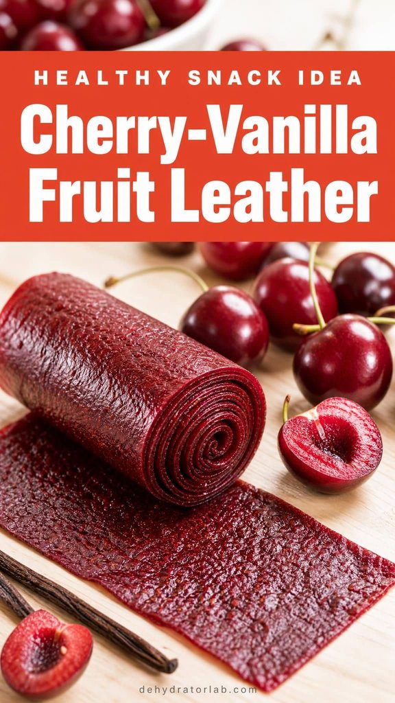 cherry vanilla fruit leather