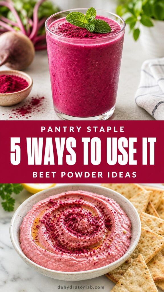 Ways to use dehydrated beet powder in smoothies and baking