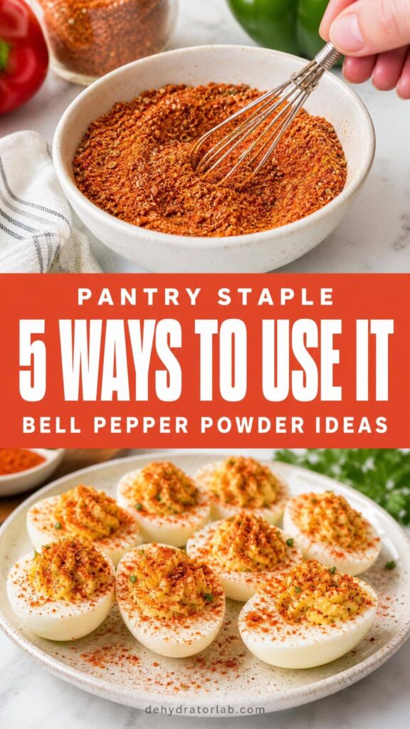 Ways to use dehydrated bell pepper powder in rubs and sauces