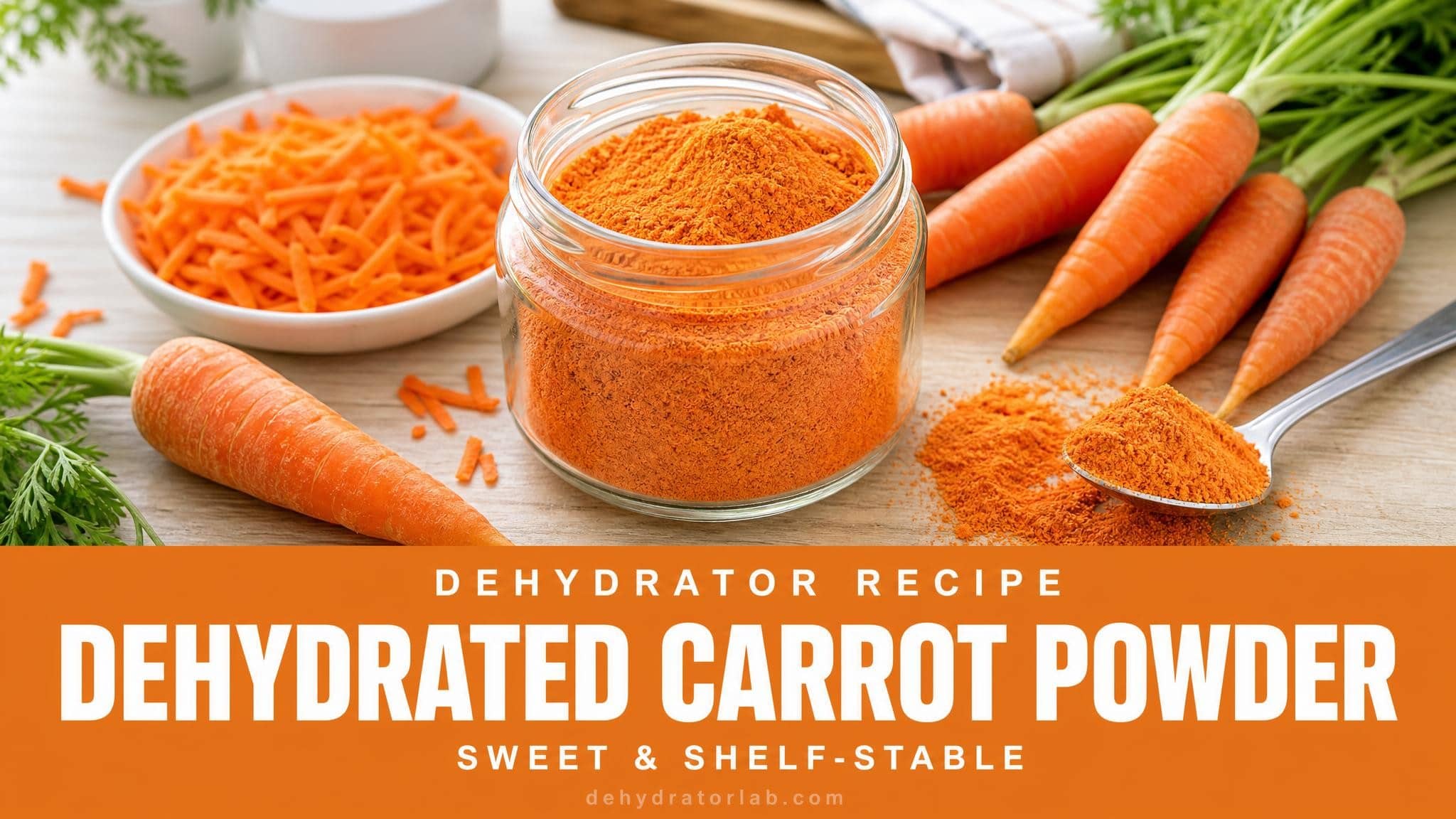 Dehydrated Carrot Powder – A Sweet, Versatile Pantry Booster
