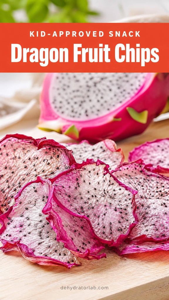 dehydrated dragon fruit chips