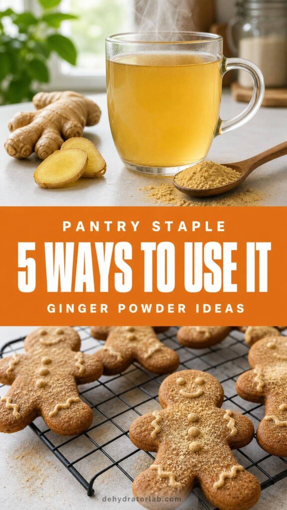 Ways to use dehydrated ginger powder in tea, baking, and marinades