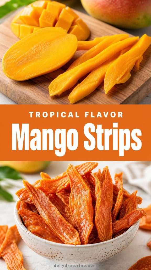 chewy dehydrated mango strips