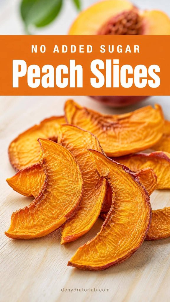 chewy dehydrated peach slices
