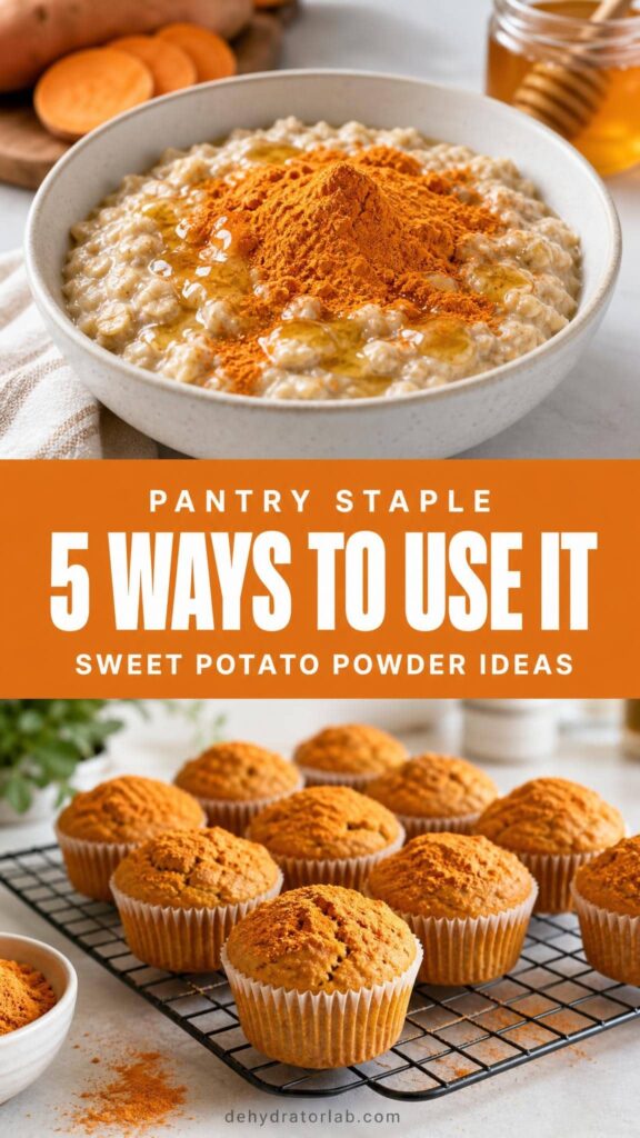 Ways to use dehydrated sweet potato powder in smoothies and baking