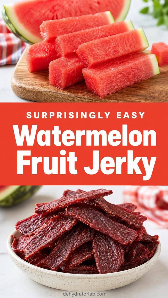chewy dehydrated watermelon fruit jerky