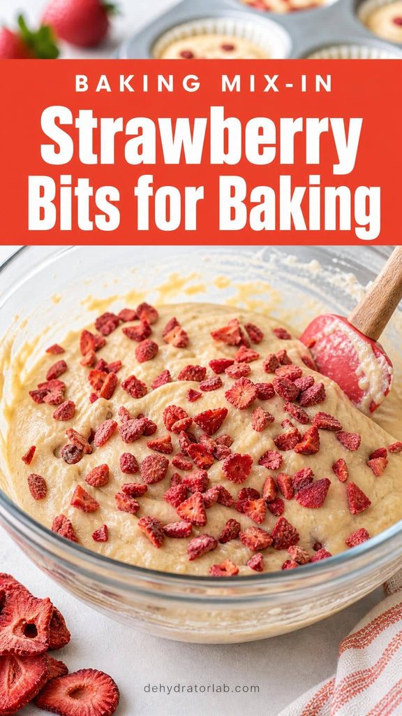 dried strawberry bits for baking