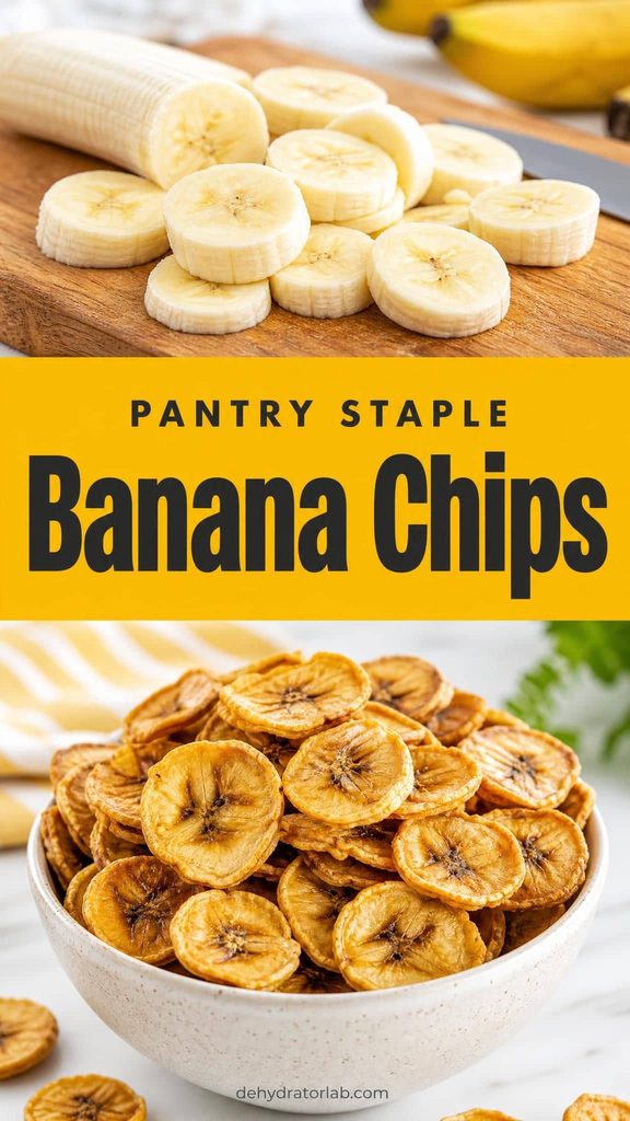 homemade dehydrated banana chips