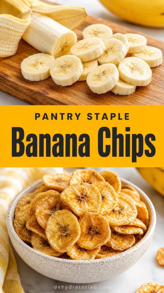 homemade dehydrated banana chips