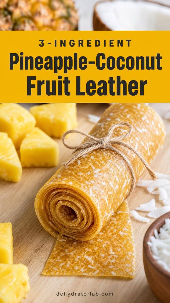 pineapple coconut fruit leather