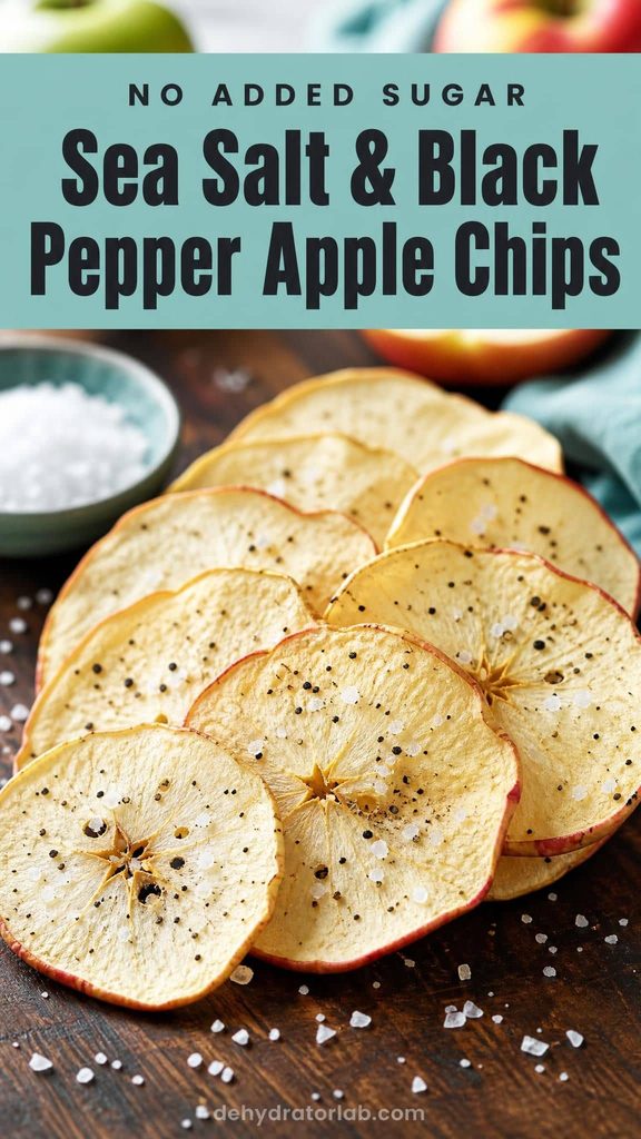 savory sea salt and black pepper apple chips