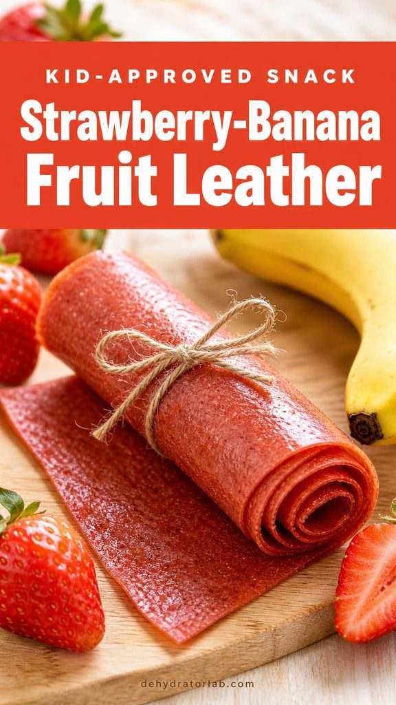 classic strawberry banana fruit leather