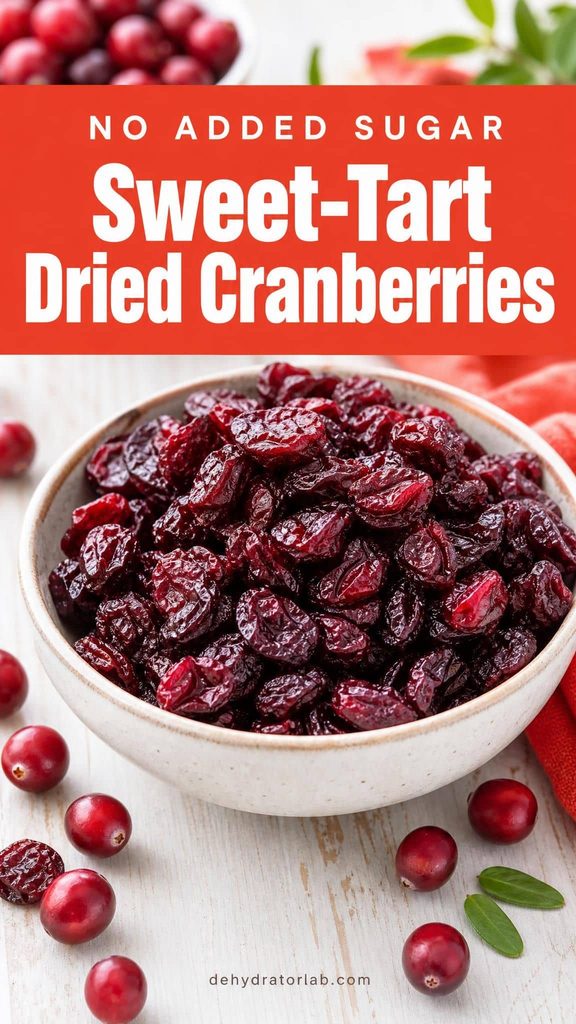 homemade sweet-tart dried cranberries