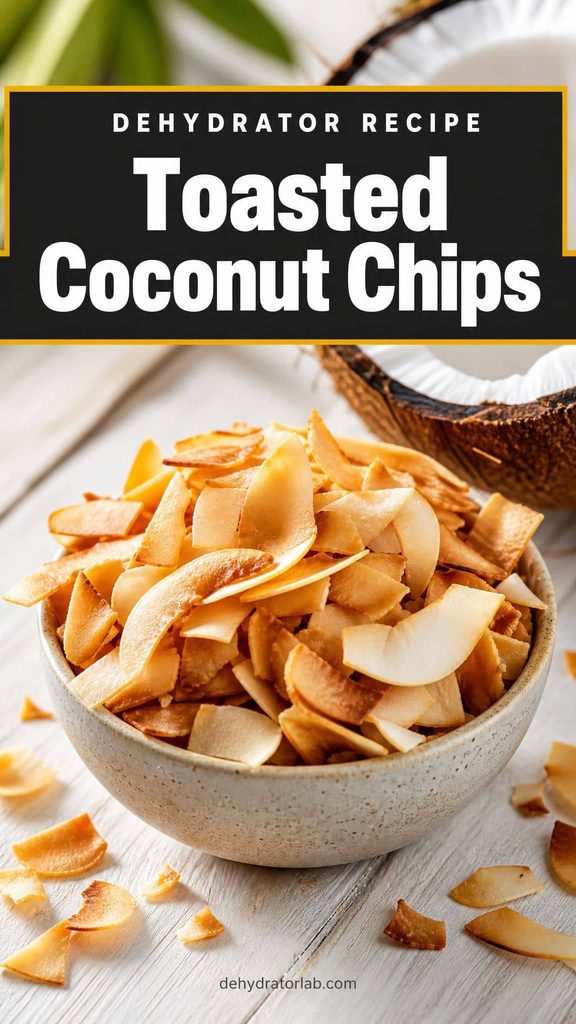 toasted dehydrated coconut chips