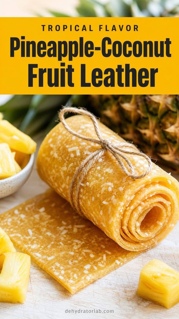 pineapple coconut fruit leather