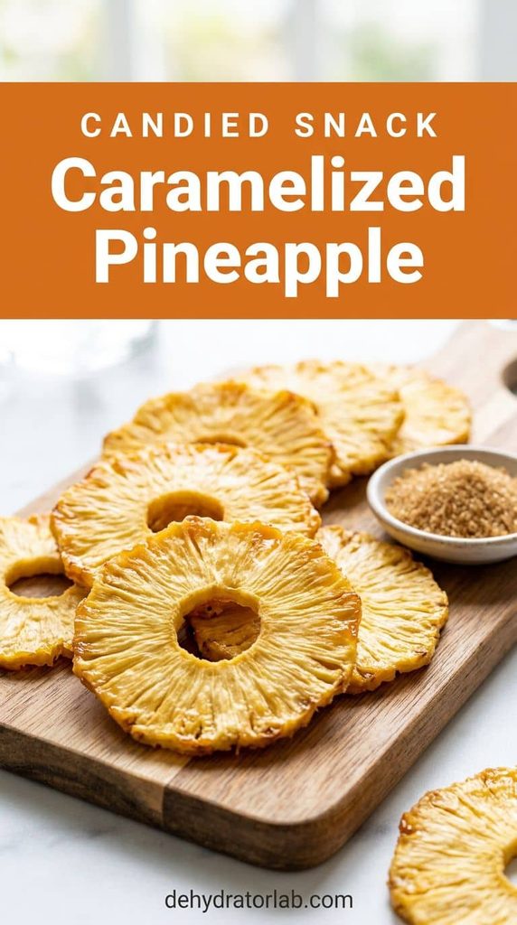 caramelized brown sugar dehydrated pineapple