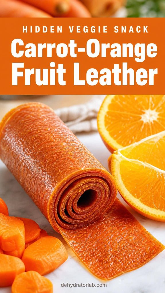 carrot-orange fruit leather