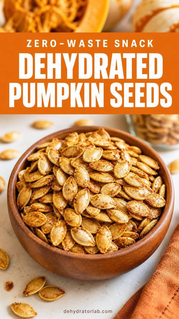 A bowl of roasted dried pumpkin seeds